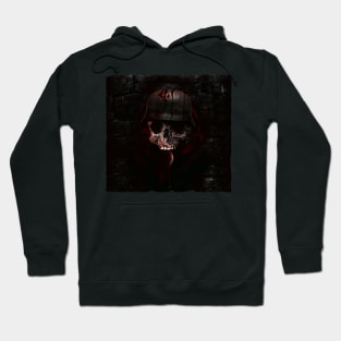 Skull wearing WW2 soldier helmet Hoodie